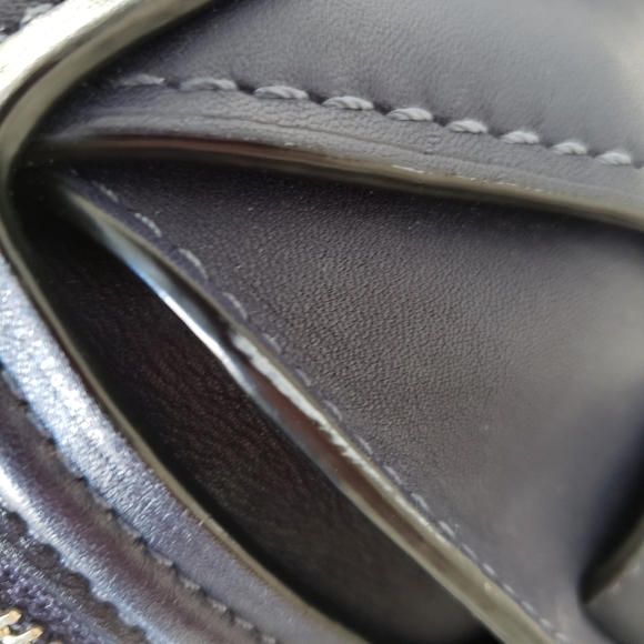 Coach Glovetanned Leather Ace Satchel - Indigo - Picture 9 of 12